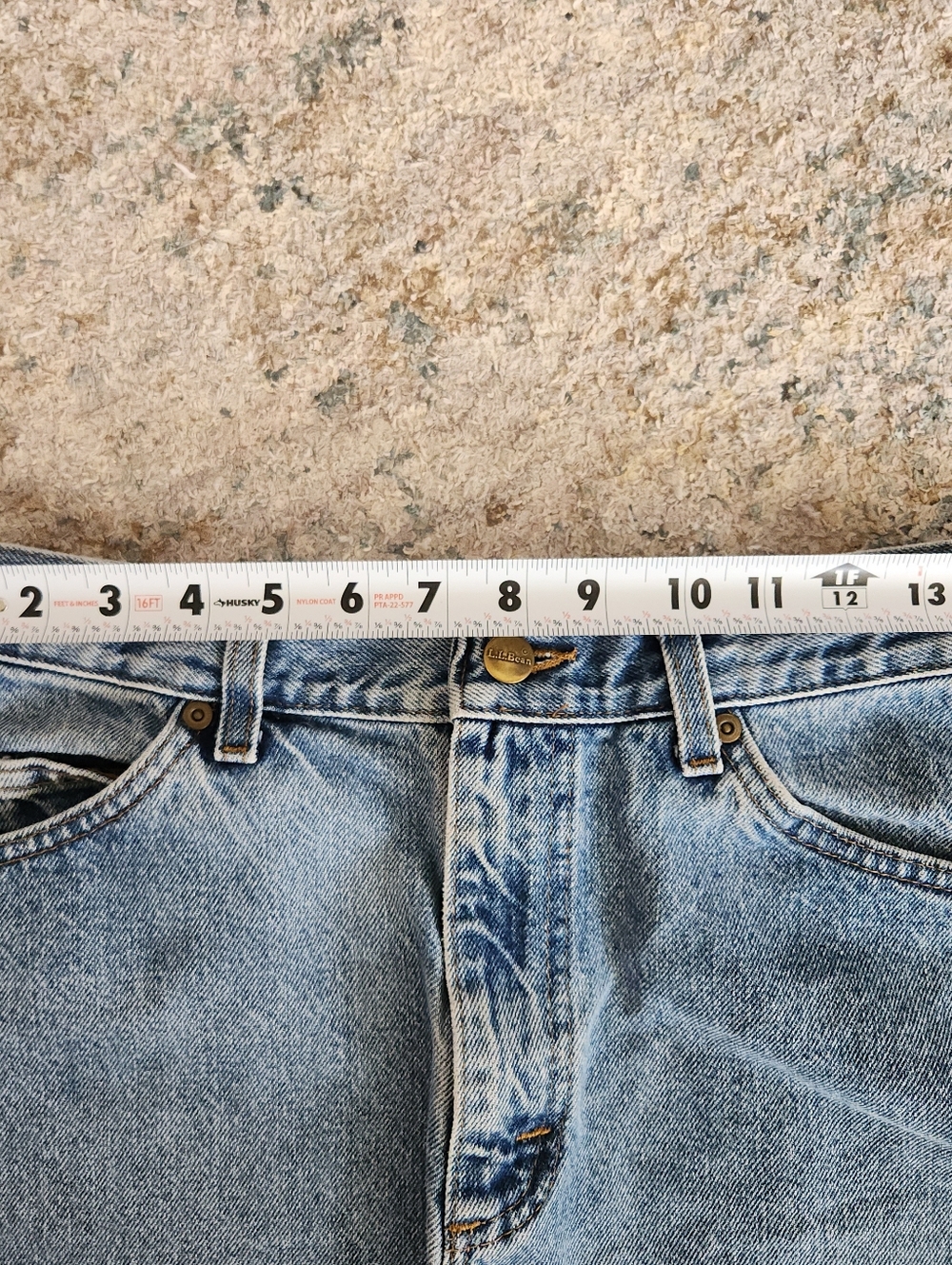 L.L. Bean Light Blue Frayed Hem Denim Shorts - Picture 9 of 11